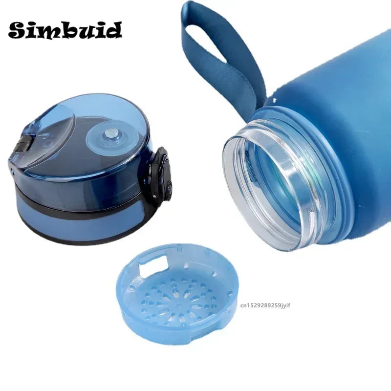 500Ml/650Ml/1000Ml Sports Water Bottle Leak Proof Colorful Plastic Cup Drinking for Outdoor Travel Portable Gym Fitness Jugs